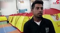 مراسم ازدواج زوج سیل‌زده‌ در اردوگاه بی پناهان + فیلم