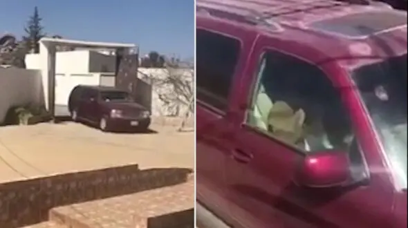 اقدام عجیب دختر جوان هنگام بازگشت پدرش از بیمارستان به خانه + فیلم و عکس