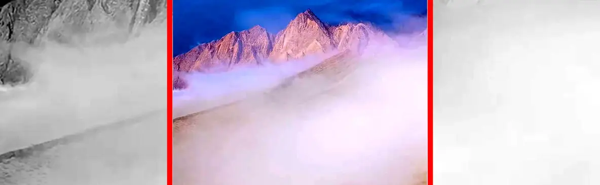 فیلم چشم‌انداز هوایی کوه شب در جنوب ایران