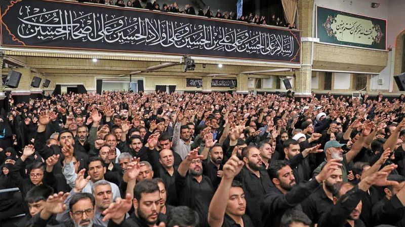 مراسم عزاداری امام حسین (ع) در حسینیه امام خمینی برگزار شد