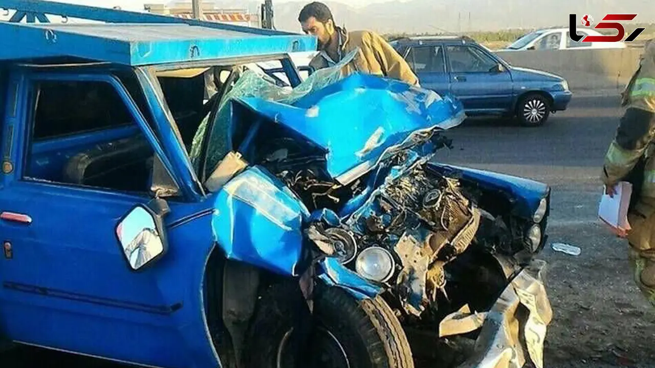 تصادف مرگبار تویوتا با وانت نیسان