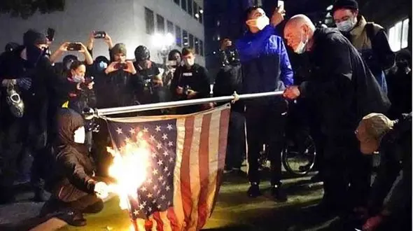 درگیری ها در پی انتخابات 2020 آمریکا آغاز شد