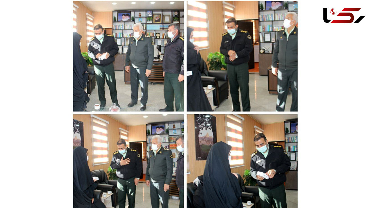 لبخند رضایت دانش آموز یتیم مهرانی از اقدام فرمانده انتظامی استان ایلام 