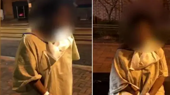 فیلم بیرون انداختن یک بیمار از بیمارستان!