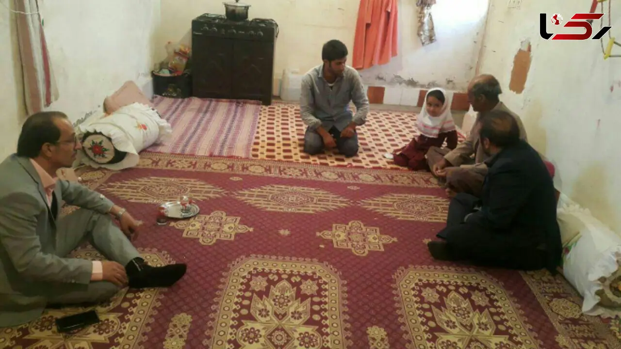 شهردار دهدشت به دیدار دختر رفتگر رفت