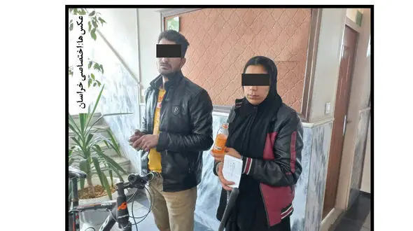 ویراژهای خانم راننده زیر رگبارهای پلیس در خیابان های یخ زده مشهد ! / شوهر بی غیرتش چه می کرد ؟! + عکس های تلخ