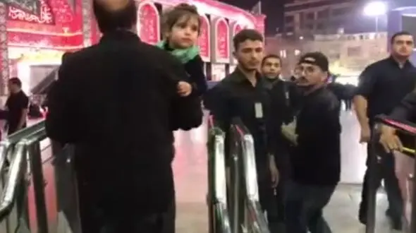 فیلمی جدید از دختر بچه ایرانی که شفای چشمانش را در حرم امام حسین گرفت + عکس