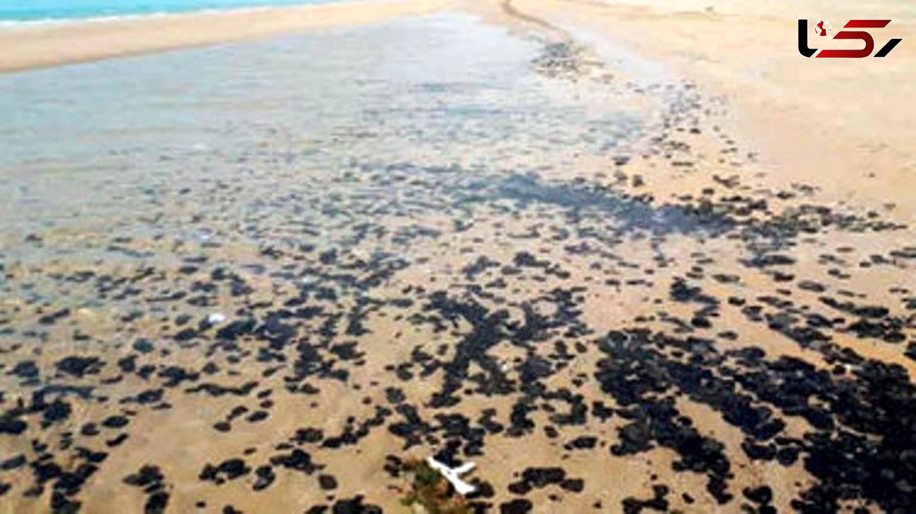 لکه های نفتی به ساحل بندر دیلم رسیدند