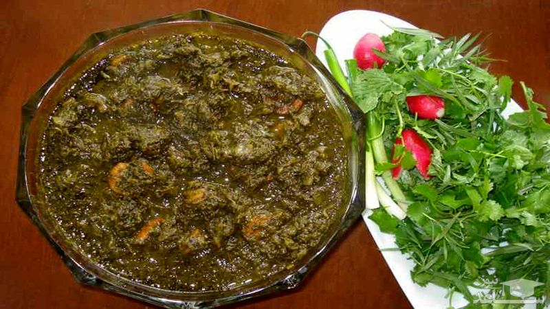 خورش قلیه اسفناج