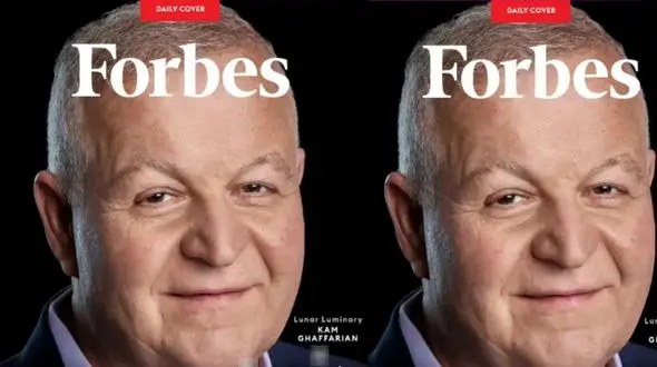 عکس میلیاردر ایرانی روی مجله فوربز /  کمال غفاریان کیست ؟!