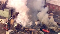 آتش سوزی هولناک در کارخانه مواد شیمیایی در ایلینوی آمریکا  