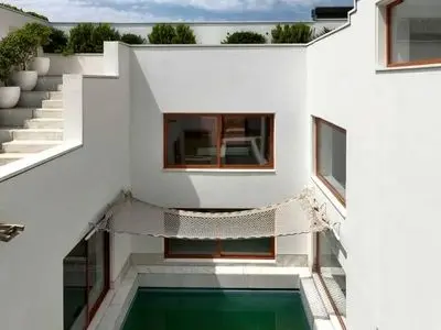 رویایی ترین خانه البرز که با معماری خاص و متفاوتش توانسته برنده جایزه برتر معماری شود/ خیره کننده و پر از آرامش،انگار که وسط یه جزیره ای 