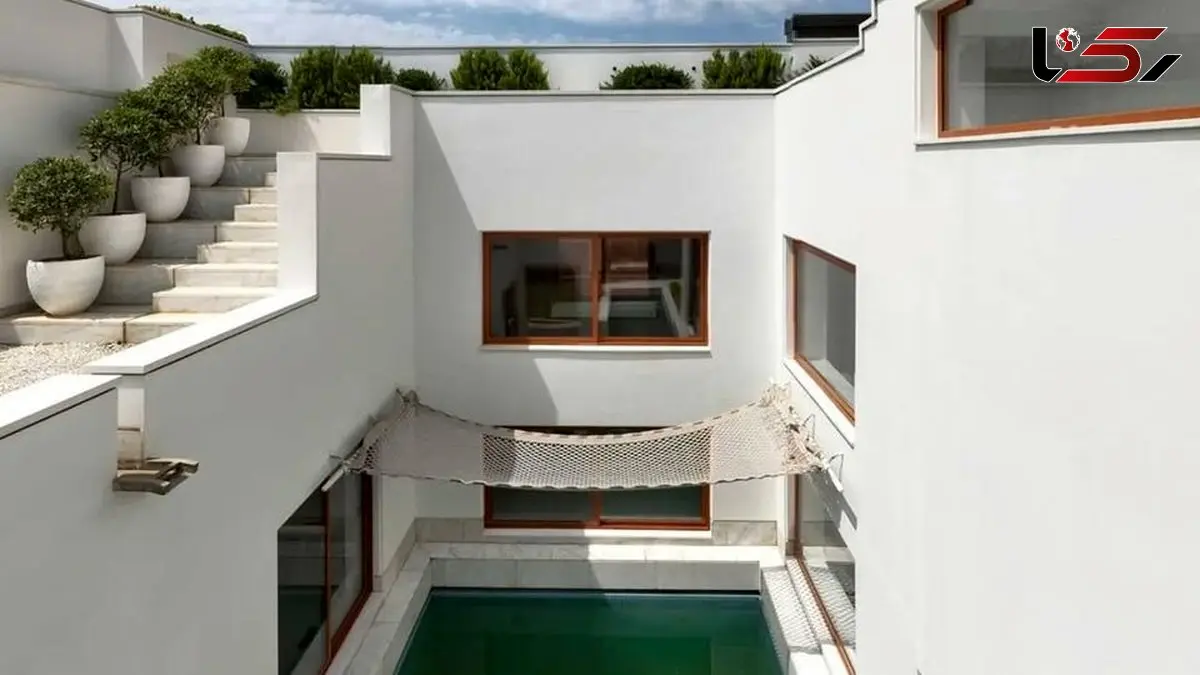 رویایی ترین خانه البرز که با معماری خاص و متفاوتش توانسته برنده جایزه برتر معماری شود/ خیره کننده و پر از آرامش،انگار که وسط یه جزیره ای 