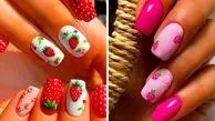 طرح‌ های دلربای توت فرنگی روی ناخن؛ 15ایده خاص برای زیبایی دست‌ ها