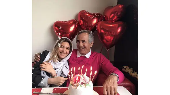 عکس بازیگر معروف در آغوش دخترش 