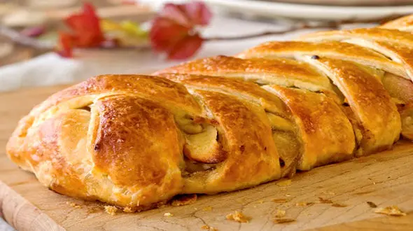 اشترودل مرغ و قارچ +دستور تهیه