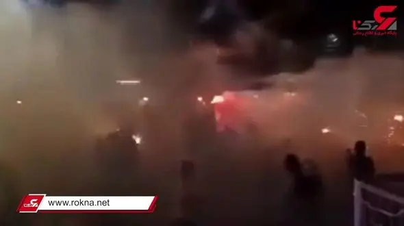 آتش بازی وحشت آور را مهمانی را بهم زد + فیلم