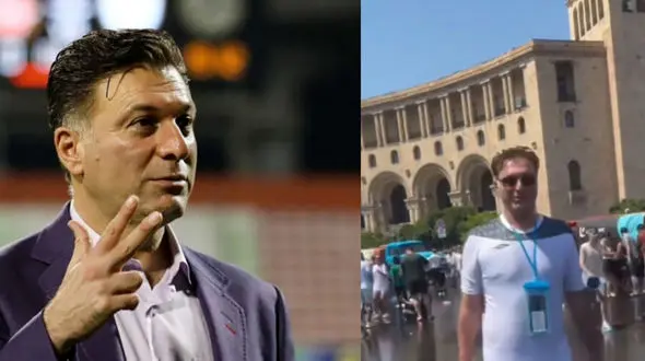 فیلم حمله آبکی هوادار پرسپولیس به مدیرعامل تراکتور!