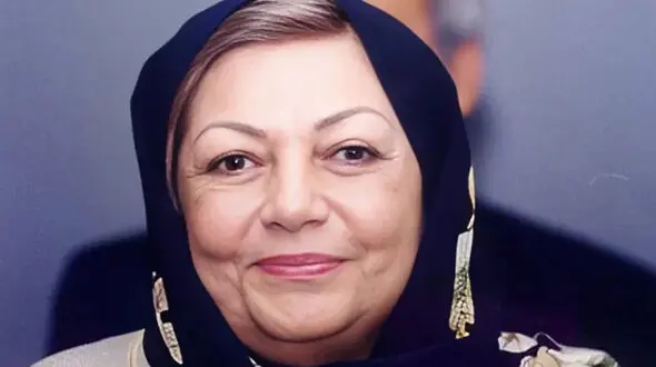 قابی جالب و دیدنی از حمیده خیرآبادی در کنار دیگر هنرمندان زن