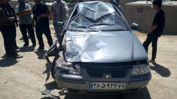 مرگ ۲ تن در تصادف جاده‌ای سمند با وانت