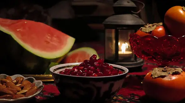 همه چیز درباره خوراکی‌ها و نمادهای شب یلدا + فیلم