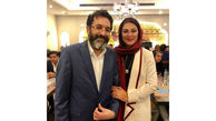 عکس دیده نشده از لاله اسکندری و همسرش در افتتاحیه رستوران شان +عکس