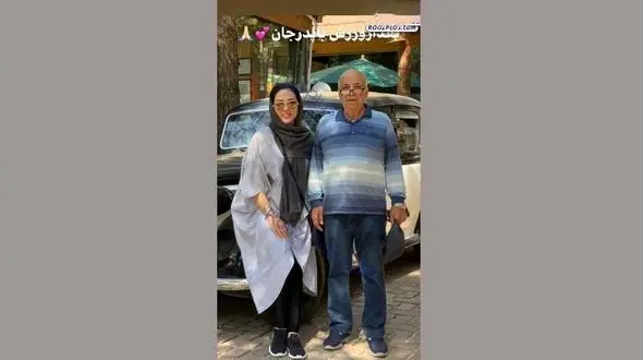 لیلا اوتادی و پدرش در حال ورزش + عکس