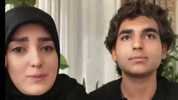 فیلم/اصابت ترکش‌های رژیم جنایت‌کار صهیونیستی به منزل ستاره سادات قطبی و همسرش، شهرام شکیبا/ فقط غمی که تو چشمای پسراشه