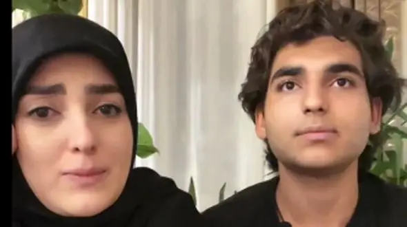 فیلم/اصابت ترکش‌های رژیم جنایت‌کار صهیونیستی به منزل ستاره سادات قطبی و همسرش، شهرام شکیبا/ فقط غمی که تو چشمای پسراشه