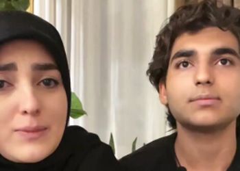فیلم/اصابت ترکش‌های رژیم جنایت‌کار صهیونیستی به منزل ستاره سادات قطبی و همسرش، شهرام شکیبا/ فقط غمی که تو چشمای پسراشه