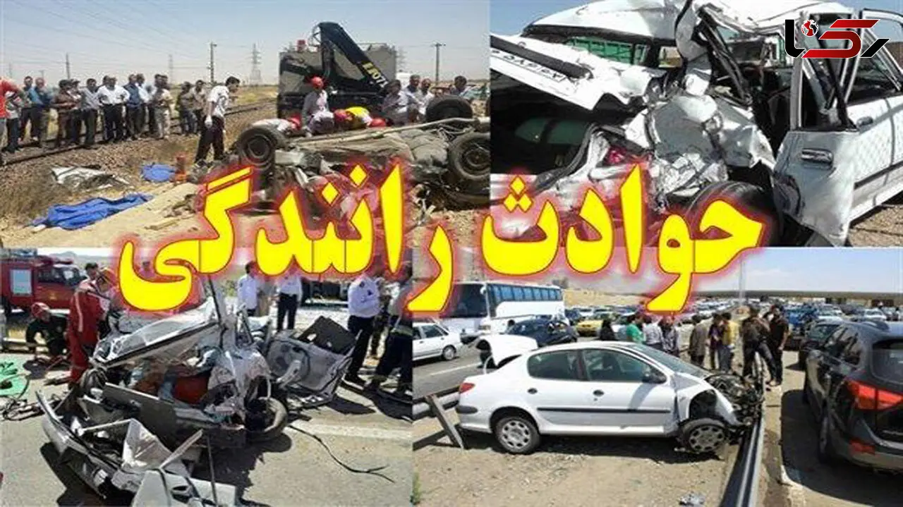 سقوط وحشتناک تریلی روی پراید در یزد با 4 مصدوم