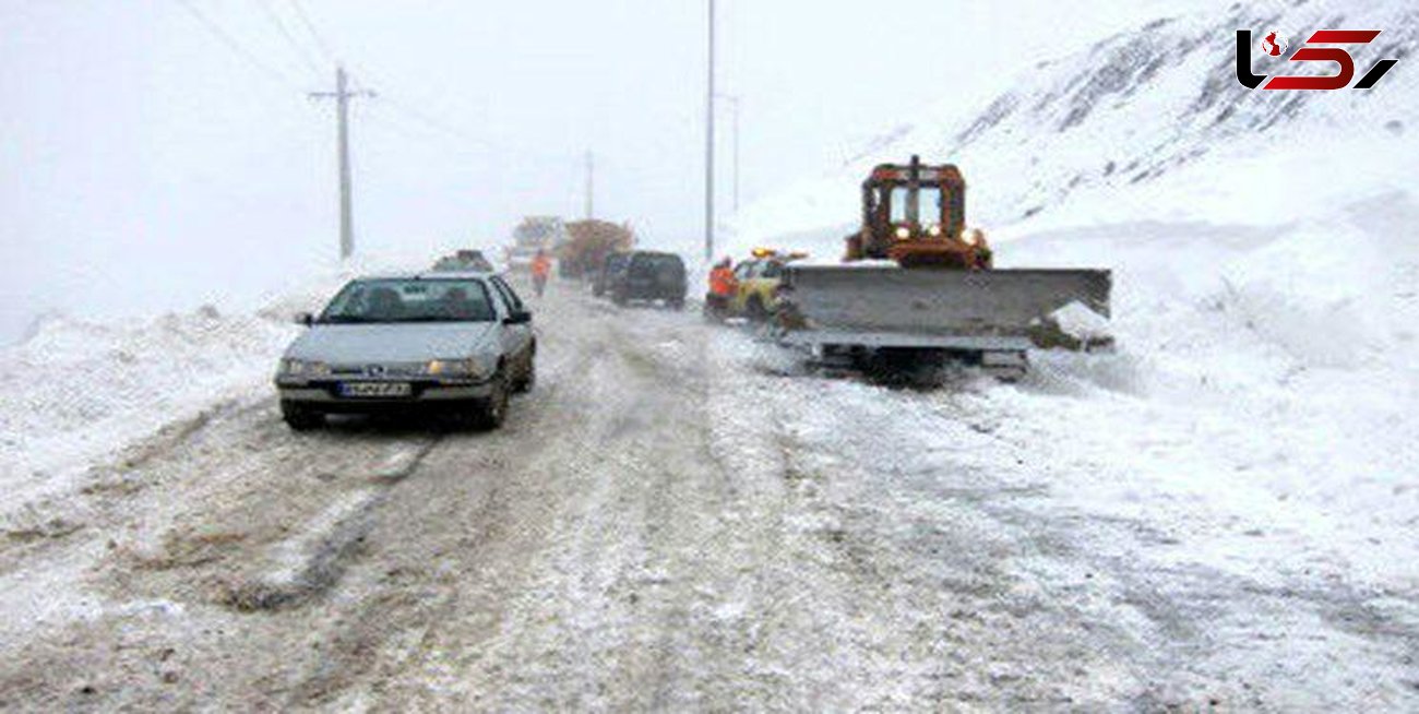 بارش شدید برف در محورهای هراز و فیروزکوه