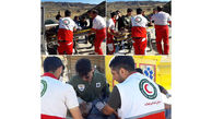 امداد هوایی یک مصدوم در روستای چهارباغ 