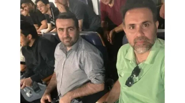 حضور فرزند رئیس جمهور در استادیوم یادگار امام 