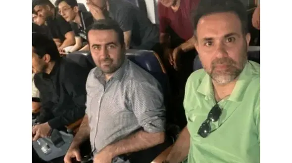 حضور فرزند رئیس جمهور در استادیوم یادگار امام 