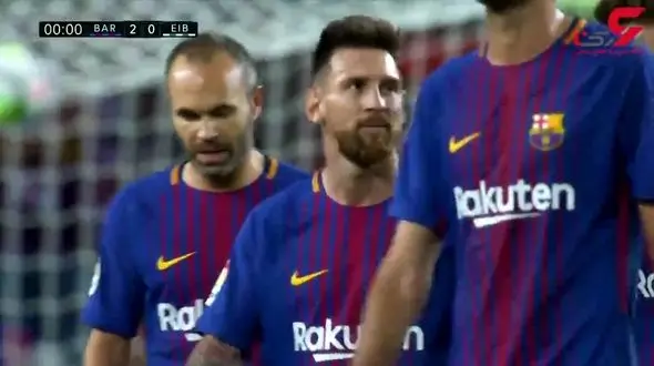 عملکرد فوق العاده مسی در مقابل ایبار + فیلم