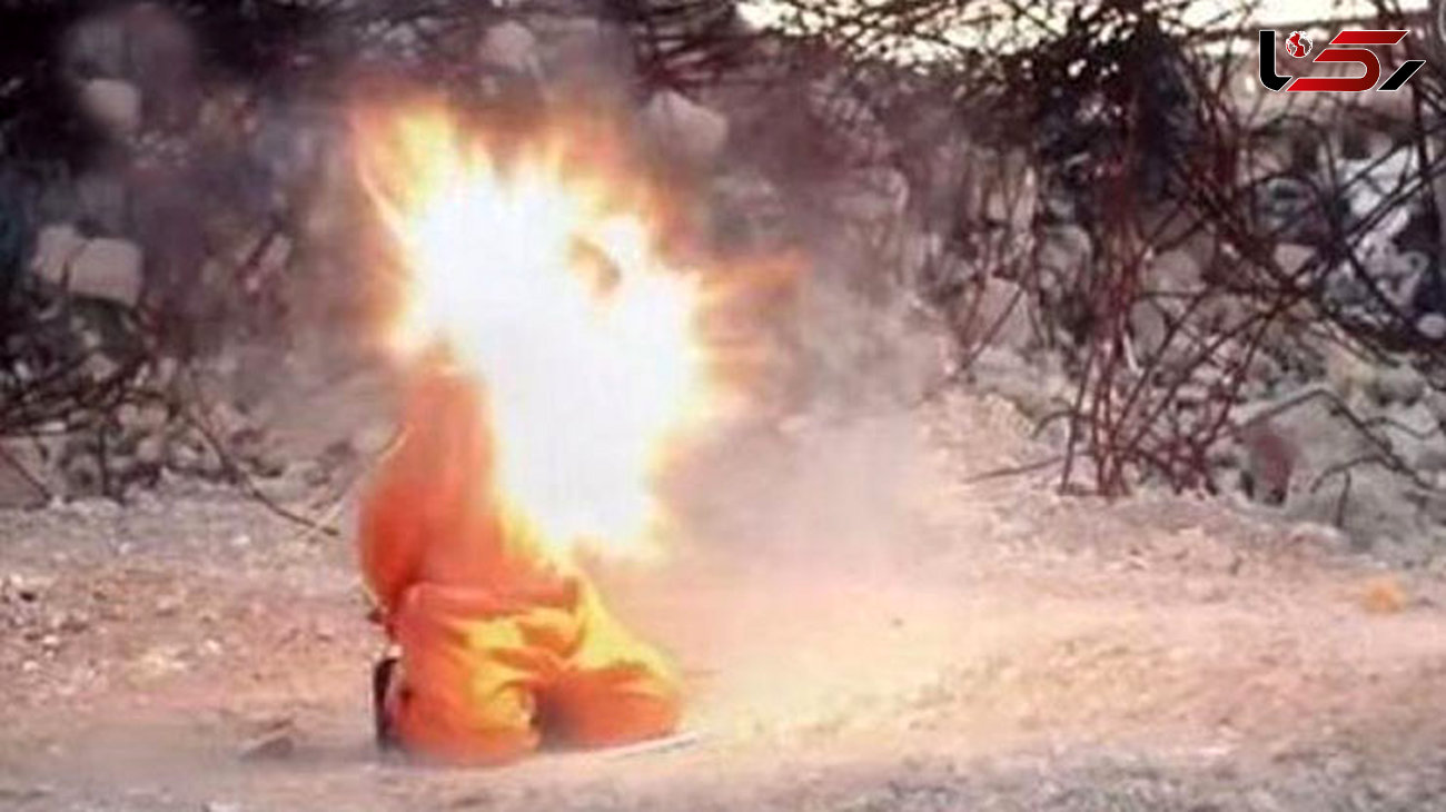 داعش، یک جوان داعشی را زنده زنده آتش زد 