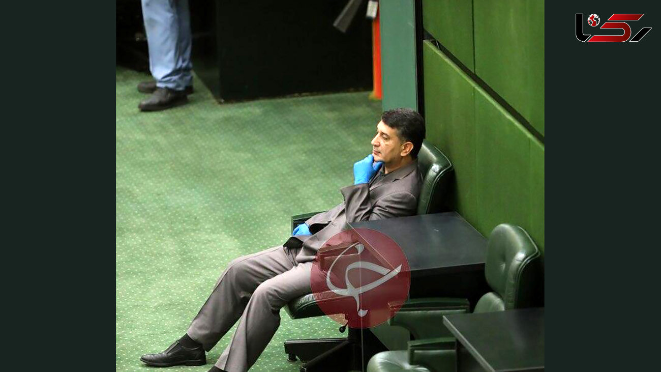 حضور نماینده محکوم به زندان در مجلس امروز + عکس