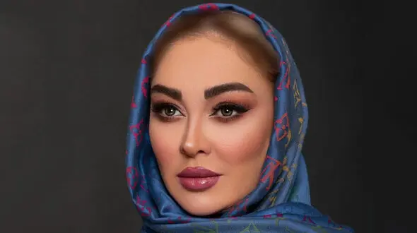 زیباترین عکس الهام حمیدی ! /  هارمونی زیبای رنگ لباس هایش با پاییز !