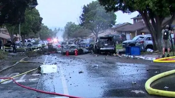 سقوط هواپیما به 15 خانه خسارت زد