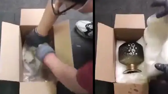 روشی جالب و همه‌کاره برای بسته‌بندی اشیاء شکستنی+ فیلم 