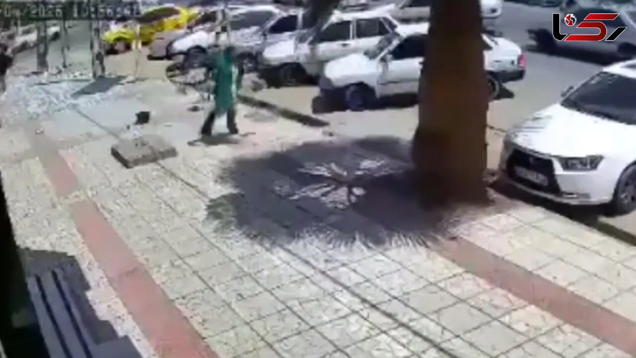 فیلم سرقت وحشیانه گوشی  موبایل دختر جوان در خیابان مصطفی خمینی
