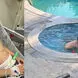 فیلم حمله مسلحانه به کودک 5ساله در استخر/ کاران کوچولو به کدامین گناه ؟!