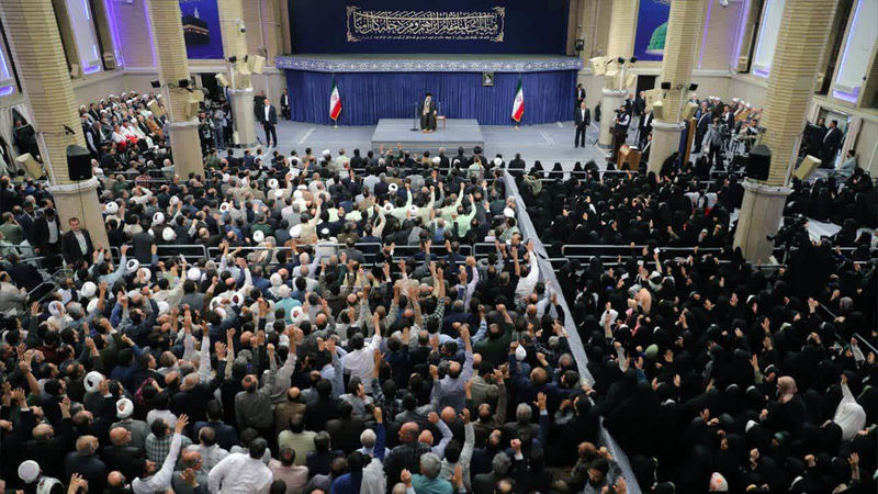 حضرت آیت الله خامنه ای ، رهبر انقلاب در دیدار با کارگزاران حج 