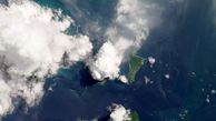 جدیدترین تصویر ماهواره‌ای ناسا از آتشفشان خمشگین اندونزیایی