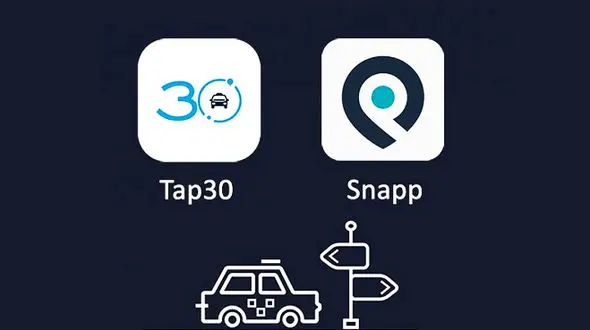 اعتراض کار کنان اتحادیه اتومبیل کرایه تهران به پلتفرم‌های اسنپ و تپ۳۰ در برابر مجلس +فیلم 