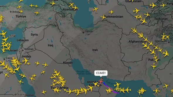 تعلیق پروازهای عمان‌ایر در منطقه