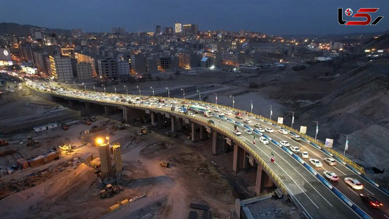 بزرگ‌ترین پل بتنی تبریز راه اندازی شد
