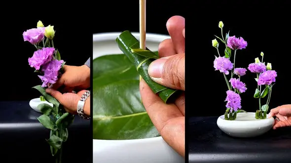 تزئین متفاوت گل درگلدان + فیلم 