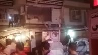انفجار گاز یک ساختمان چهارواحده در اهواز را نابود کرد 